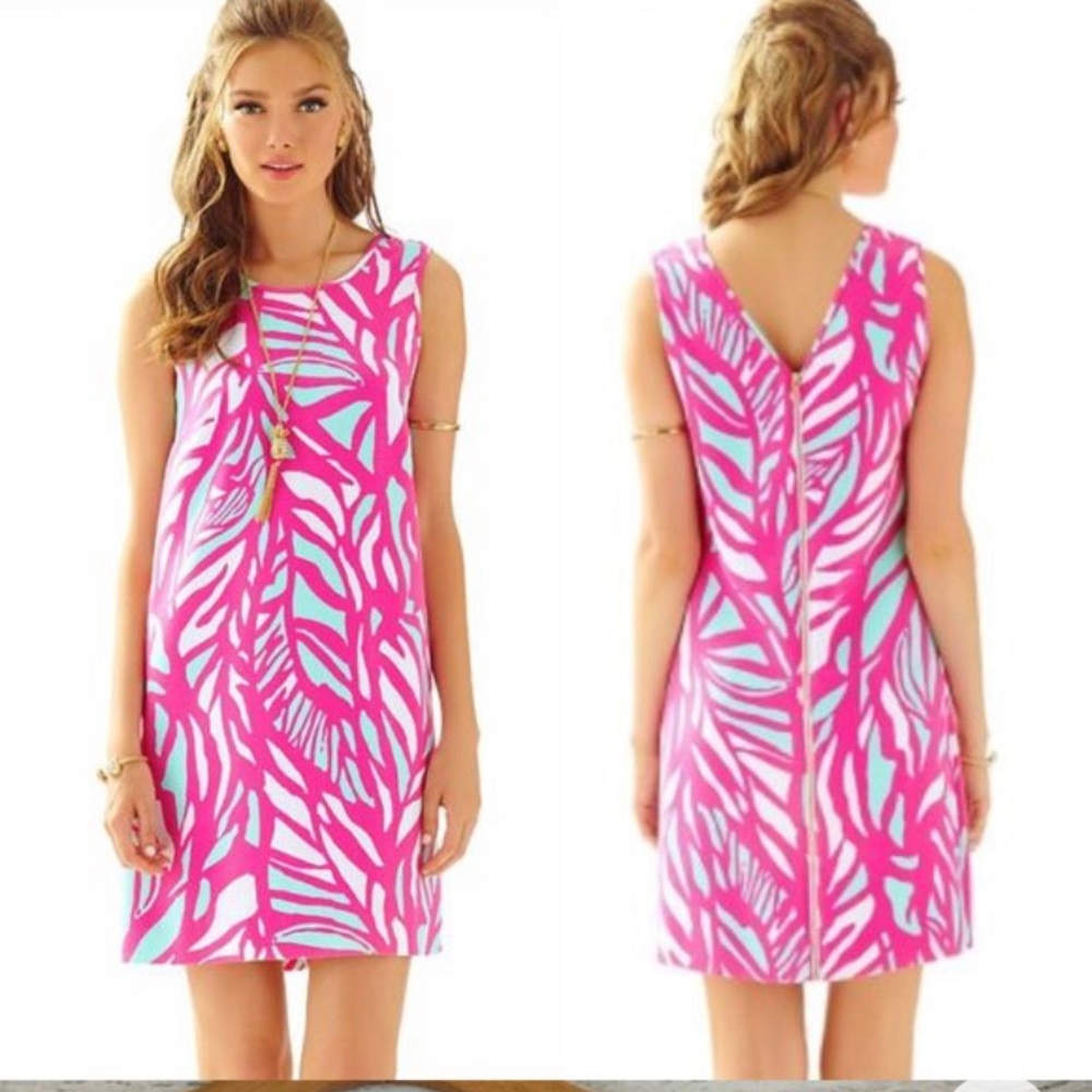 NWT! Lilly Pulitzer Sabrina Shift Dress Capri Pink